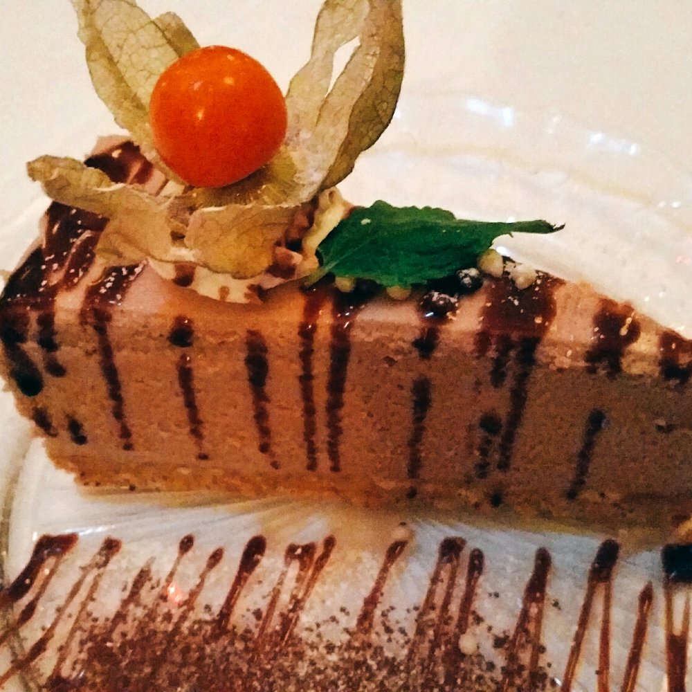Tarantino - Chocolate and pistachio cheesecake. - Italian Near Me - Glasgow, GLG