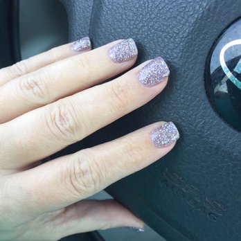 Virginia Nails - New colors are in! Number 81 pale lavender done by Hannah - Nail Salons Near Me - McKinney, Texas
