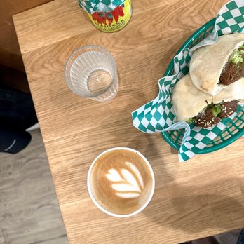 Fattoush Levantine Diner - a sandwich and a cup of coffee - Middle Eastern Near Me - Toronto, Ontario Fattoush Levantine Diner - a sandwich and a cup of coffee - Middle Eastern Near Me - Toronto, Ontario
