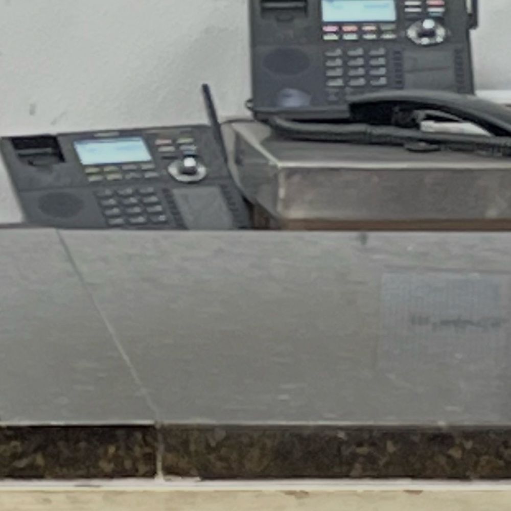 Phone off the hook.