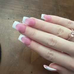 Yes! Nails and Spa - Paid $110 + tip for these nails and some nail paint on my three year olds nails. Was not pleased with the shape either.