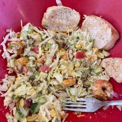 Summer Shrimp, Corn, Avacado Chopped Salad Special