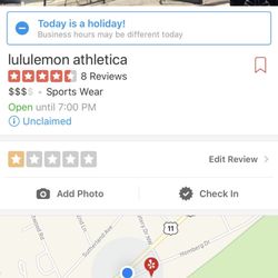 lululemon athletica - Change the time if it's not till 7