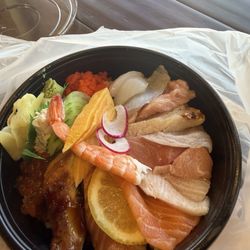 Imari Sashimi And Sushi - Deluxe Chirashi Bowl.