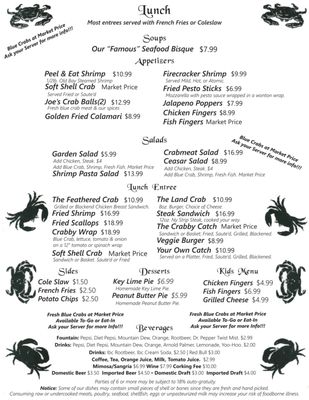 Menu photo 7 Crabby Lady Goodland, FL Menu photo 7 Crabby Lady Goodland, FL