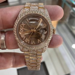 San Diego Jewelry Buyers - Iced out Rolex day date