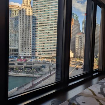 Chuan Spa at The Langham, Chicago - View from spa check in desk / lobby - August 2025 - Day Spas Near Me - Chicago, Illinois Chuan Spa at The Langham, Chicago - View from spa check in desk / lobby - August 2025 - Day Spas Near Me - Chicago, Illinois