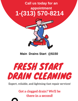 Fresh start drain cleaning Logo