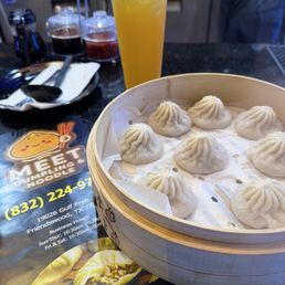 Soup dumplings were cooked perfectly! We got the regular pork soup dumplings and crab/pork soup dumpling!