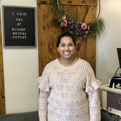 I said yes at Budget Bridal Outlet!