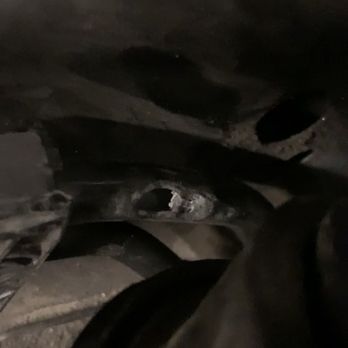 Audi Queens - Not sure how this hole was missed if they performed a smoke test the first time? - Auto Repair Near Me - Flushing, New York