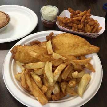 Lil' Britain - Large fish and chip, fried clams and steak pie. - British Near Me - Bennington, Vermont Lil' Britain - Large fish and chip, fried clams and steak pie. - British Near Me - Bennington, Vermont