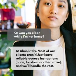 Oak Bay Clean - At work? No problem. Leave your access details and come home to a freshly cleaned space. Instant online booking with upfront pricing.