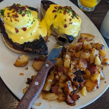 Katie's Kitchen - Portobello eggs Benedict my wife's new fav. - Breakfast & Brunch Near Me - Des Plaines, Illinois