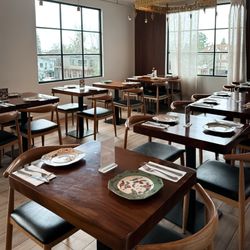 Top level indoor dining.