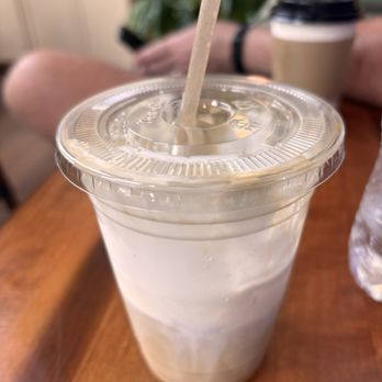 Odyssey Coffee - Ice latte with oat milk and vanilla cold foam - Coffee & Tea Near Me - Ocean Grove, New Jersey Odyssey Coffee - Ice latte with oat milk and vanilla cold foam - Coffee & Tea Near Me - Ocean Grove, New Jersey