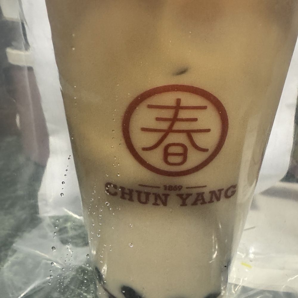 Chun Yang Tea - Cold Black Tea Latte with Pearl () - Bubble Tea Near Me - Flushing, New York