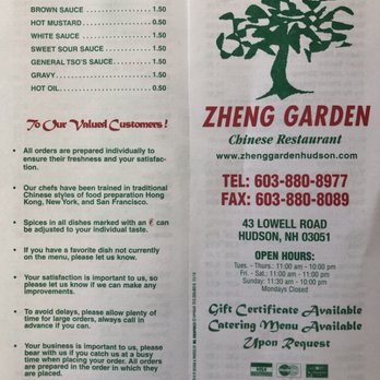 Zheng Garden Chinese Restaurant