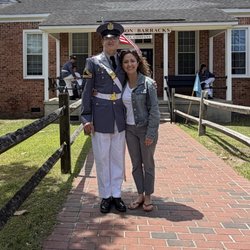 Camden Military Academy - My son and I after a parade.