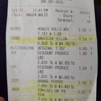Perrine's Produce - overcharged for veggies I told the cashier were from the 69 cents/lb veggie bin - Grocery Near Me - Port Orange, Florida Perrine's Produce - overcharged for veggies I told the cashier were from the 69 cents/lb veggie bin - Grocery Near Me - Port Orange, Florida