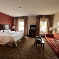 Holiday Inn Express & Suites Pleasant Prairie / Kenosha - Look at the size of this room! Please excuse my bed.