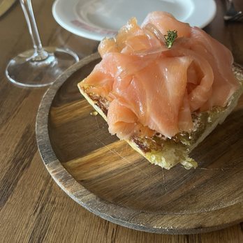 Bar Molino - Smoked salmon montadito - Tapas/Small Plates Near Me - Jacksonville, Florida Bar Molino - Smoked salmon montadito - Tapas/Small Plates Near Me - Jacksonville, Florida