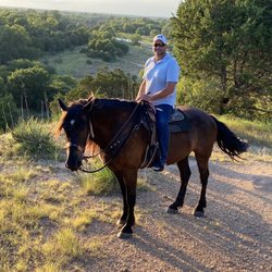 Brazos Bluffs Ranch - Taking a break at the top of a hill