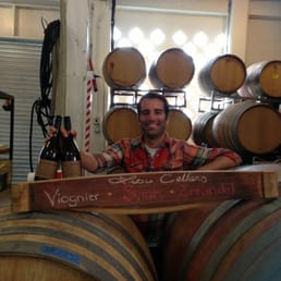 Lusu Cellars - Owner with his wines - interior - Wineries Near Me - Berkeley, California