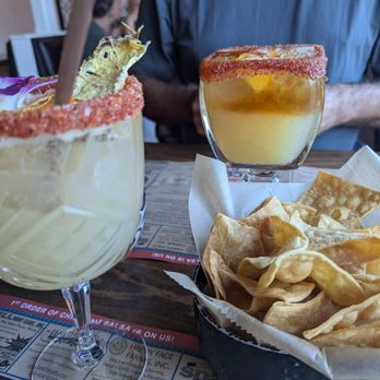 Coa Mexican Eatery - Skinny Petron Margarita and Cadillac Margarita (both too sweet and very weak with the tequila) - Mexican Near Me - La Conner, Washington