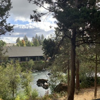 Currents at The Riverhouse - View from our room looking at Currents Restaurant.  You can see the conference room here - New American Near Me - Bend, Oregon