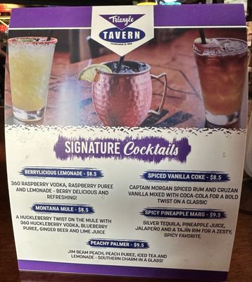 Menu photo 1 Triangle Tavern Longview, WA