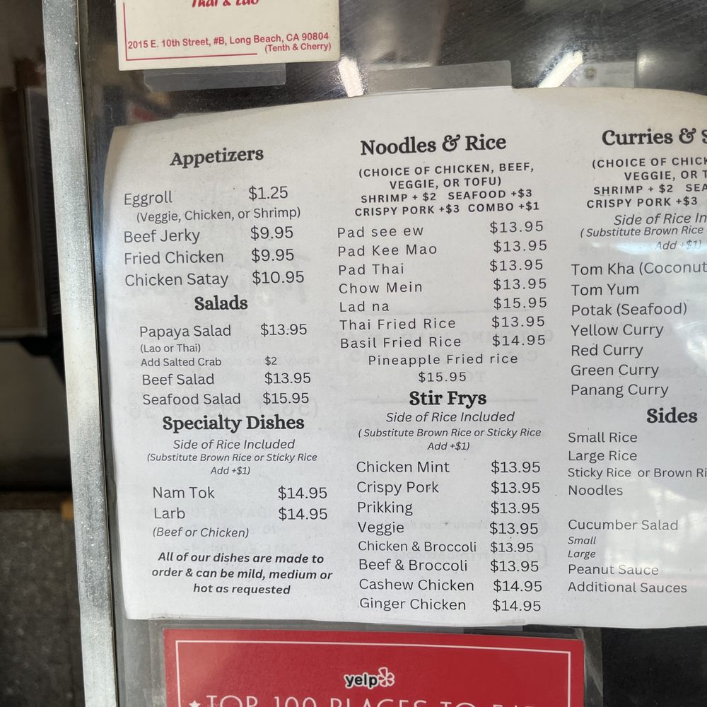 Tasty Food To Go - Menu - Thai Near Me - Long Beach, California Tasty Food To Go - Menu - Thai Near Me - Long Beach, California