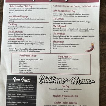 Chili John's - Menu - American Near Me - Burbank, California