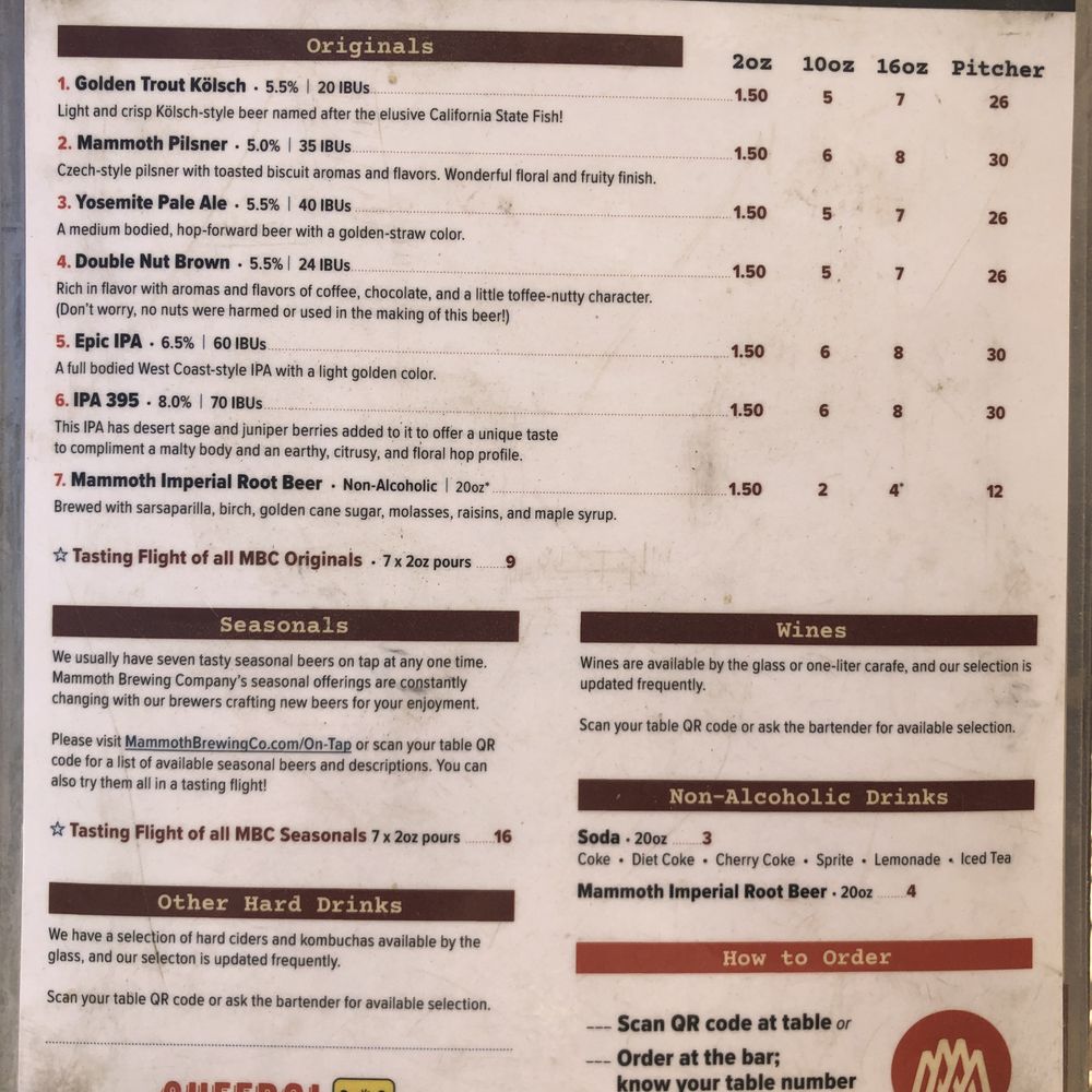 Mammoth Brewing - Breweries Near Me - Mammoth Lakes, California