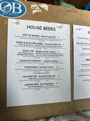 Menu photo 6 OB Brewery San Diego, CA Menu photo 6 OB Brewery San Diego, CA