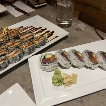 Lucky 8 Noodle + Sushi Bar - Volcano roll and SAT roll - Chinese Near Me - Mount Pocono, Pennsylvania Lucky 8 Noodle + Sushi Bar - Volcano roll and SAT roll - Chinese Near Me - Mount Pocono, Pennsylvania