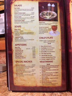 Menu photo 7 El Mariachi Mexican Restaurant Nashville, TN