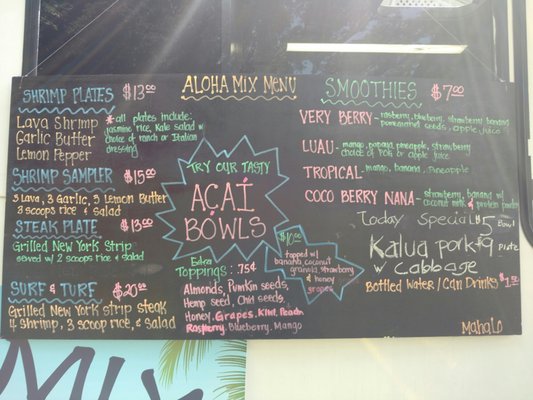 Menu photo 8 Aloha Mix Cafe Kailua-Kona, HI