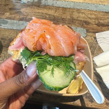maman - Andrea's Smoked Salmon Croissant Sandwich - Bakeries Near Me - Washington, DC, District of Columbia