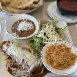 Pure Mex - Enchilada and taco lunch special for only $9!
