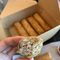 Kitten and Pinky - Egg Rolls ($11.99 for 5) cross section