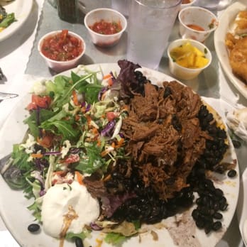 Taco Temple - BEEF TOSTADA with quite a lot of food. - Mexican Near Me - Morro Bay, California Taco Temple - BEEF TOSTADA with quite a lot of food. - Mexican Near Me - Morro Bay, California