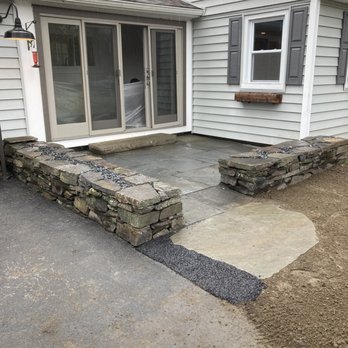 H A O'Neil Masonry - Full color bluestone patio with dry laid stone walls. - Masonry/Concrete Near Me - Pittsfield, Massachusetts H A O'Neil Masonry - Full color bluestone patio with dry laid stone walls. - Masonry/Concrete Near Me - Pittsfield, Massachusetts