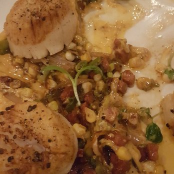 Cook & Dagger - Chorizo mixture served w/ Seared scallops - New American Near Me - North Providence, Rhode Island Cook & Dagger - Chorizo mixture served w/ Seared scallops - New American Near Me - North Providence, Rhode Island