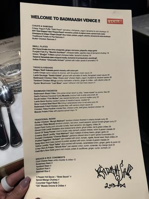 Menu photo 4 Badmaash Los Angeles, CA