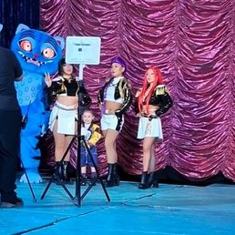 My granddaughter with her favorite K- pop singers