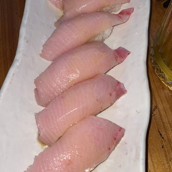 Sandfish - Yellowtail negiri - Sushi Bars Near Me - Palm Springs, California Sandfish - Yellowtail negiri - Sushi Bars Near Me - Palm Springs, California