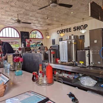 Clayton's Coffee Shop - Countertop dining side view - Coffee & Tea Near Me - Coronado, California