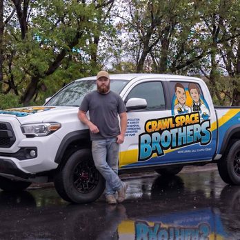 Crawl Space Brothers - Crawl Space Brothers - Truck with Employee - Waterproofing Near Me - Columbia, South Carolina Crawl Space Brothers - Crawl Space Brothers - Truck with Employee - Waterproofing Near Me - Columbia, South Carolina