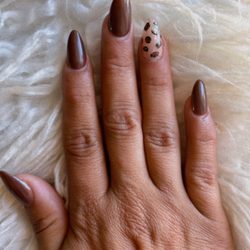 Magic Nails - Brown bliss with cheetah details!!